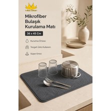 Missclean Mikrofiber Bulaşık Kurulama Matı 36*45 cm Süper Emici Tezgah Üstü Kurutma Örtüsü