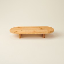 Balsa Bambu Sunum Tahtası - Açık Kahverengi - 39X17 cm