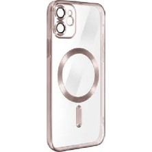 Desingshop iPhone 12, Pembe Rengi Silikon Koruyucu Kapak, Kablosuz Şarj Özellikli, Darbe Karşıtı