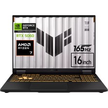 Asus Tuf Gaming A16 Ryzen 7 260 32 GB 1 Tb SSD Windows 11 Pro Nvidia RTX5060 16" Wuxga Gaming Laptop