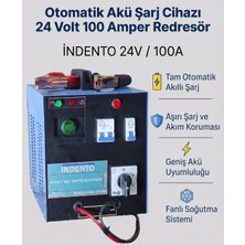 Indento Otomatik Akü Şarj Cihazı 24 Volt 100  Amper Redresör