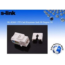 Yake Store SL-KS60 Utp Cat6 Kestone JACK3U 90 Der