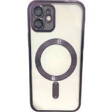 Desingshop iPhone 12 Pro Kılıf, Mor Rengi Silikon Koruyucu Kapak, Kablosuz Şarj Özellikli, Darbe Karşıtı
