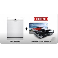 Bosch SMS26DW00T D Enerji Sınıfı 6 Program 13 Kişilik Bulaşık Makinesi Everton RT-1950 Arabalı Bluetooth