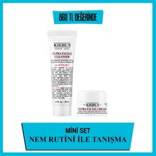 Kiehl's Nemlendirme Mini Seti Ultra Facial Cream & Ultra Facial Cleanser