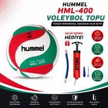 Hummel HML-400 Voleybol Topu ve Helix Top Şişirme Pompası Hediyeli