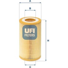 Ufi Yag Fıltre Elemanı Astra Classıc 99>02 G Vectra B C Sıgnum 03>08 Frontera Sıntra 2.0 2.2 Dth 2.2 Dtı X20DTH Y20DTH Y22DTR X22DTH