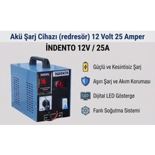 Indento Akü Şarj Cihazı (Redresör) 12 Volt 25 Amper