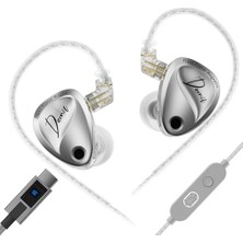 Kz Duonic Gamer Planar Manyetik + Dinamik Hibrit Hi-Fi Iem Kulak Içi Kulaklık (Type-C - Mikrofonlu)