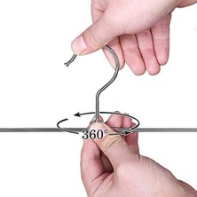Yake Store CRI006-20 Metal Kıyafet/pantolon Askısı, Pantolon, Çoraplar Etekler Için, 40 x 10,5 cm (Ekstra Geniş) Kaymaz, Krom Kaplama, 20 Adet