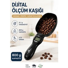 Van Vleck 800 gr Dijital Ölçüm Kaşığı – 0,1 gr Hassasiyetli Elektronik Mutfak Tartı Kaşığı