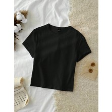 Mügerella %100 Pamuk Bisiklet Yaka Organik Erkek/kız Organik Pamuk T-Shirt-Tişört