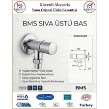 Bms Zaman Ayarlı Sıva Üstü Bas 3/4'' - %100 Prinç - Orjinal Ürün