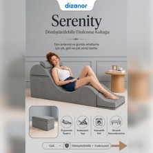 Dizanor Serenity Çok Amaçlı Dinlenme Koltuğu Katlanabilir Bench Formlu Şezlong Yetişkin Çiftler Için Ergonomik Destek Minderi
