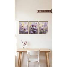 Sihirli Tahta Statik Tutunma Özellikli Tablo - Poster Çiçek (Model- 113)