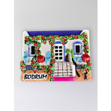 Mundy Bodrum Polyester Kabartmalı Magnet 7X5CM Dekoratif Hediyelik Buzdolabı Süsü (KOD:1404)