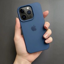 ProNorth Iphone 15 PRO Uyumlu Kılıf Logolu Lansman Soft Yumuşak Içi Kadife Silikon Kapak