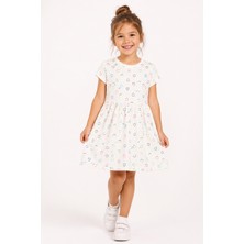 Baby Hola 5-8 Yaş Kız Çocuk %100 Pamuk Yazlık Penye Elbise 09362