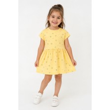 Baby Hola 5-8 Yaş Kız Çocuk %100 Pamuk Yazlık Penye Elbise 09362