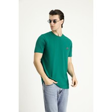 Kiğılı Bisiklet Yaka Slim Fit Dar Kesim Baskılı Süprem Pamuk Tişört