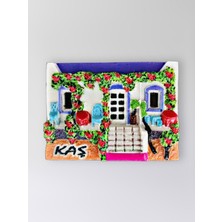 Mundy Kaş Polyester Kabartmalı Magnet 7X5CM Dekoratif Hediyelik Buzdolabı Süsü (KOD:1402)