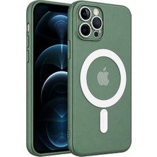 Desingshop iPhone 13 Pro Max Kılıf, Yeşil Rengi Silikon Koruyucu Kapak, Kablosuz Şarj Özellikli, Darbe Karşıtı