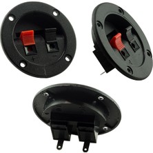 Poke Hoparlör Terminali Ikili Yuvarlak Iç 4cm Dış 6.5cm 1 Adet PK-5832