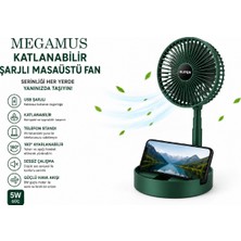 Megamus Katlanabilir Şarjlı Masaüstü Fan USB Taşınabilir Vantilatör F