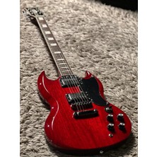 Soloking SG61 In Transparent Red Cherry W/gigbag