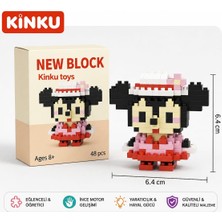 Kinku Ne BLOCK019 Puzzle-Yapboz-3d Zeka Geliştiren-Mini Sevimli Figürler Minyatür