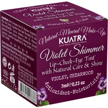 Kuatra Violet Shimmer Lip-Cheek-Eye ‘tint’ Doğal Içerikli Allık, Ruj, Göz Farı (Makyaj ve Cilt Bakımı)