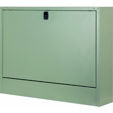 Alfafonet Ziglat 500 Serisi Duvar Tipi Laptop Dolabı 700x150x500 mm Yeşil | 70 kg Taşıma Kapasiteli | Kilitli Metal Dolap