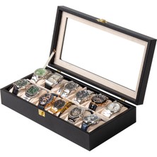 384 Premium Box 12’li Saat Kutusu – Saat Organizeri ve Saklama Kutusu – Premiumbox