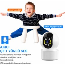 3 Mp Ev Gözetim Kamerası Hareket Algılama Uzaktan Izleme Kablosuz Kamera Geniş Açısı Evcil Hayvan