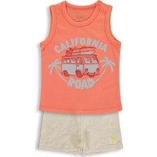 Civil Baby California Road Baskılı 6-18 Ay Takım - Kırmızı