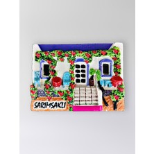 Mundy Sarımsaklı Polyester Kabartmalı Magnet 7X5CM Dekoratif Hediyelik Buzdolabı Süsü (KOD:1411)