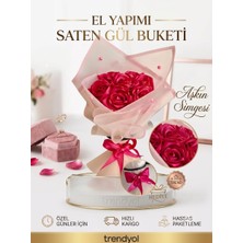 Çiçek Dükkanım Prenses Model Solmayan Pembe Gül Buketi