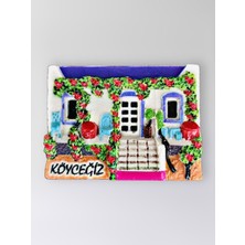 Mundy Köyceğiz Polyester Kabartmalı Magnet 7X5CM Dekoratif Hediyelik Buzdolabı Süsü (KOD:1412)