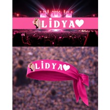 Lovver Manifest Konser Bandanası Özel Üretim Çift Taraflı Ipeksi Lidya ,mina,esin,zoktay, Sueda,hilal Yazılı Bandana
