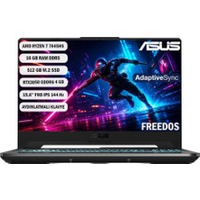 Asus Tuf Gaming A15 Amd Ryzen 7 7445HS 16GB 512GB SSD RTX3050 15.6"  Fhd Freedos  FA506NCG-HN286