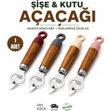 Van Vleck Akasya Saplı Şişe ve Kutu Açacağı – Paslanmaz Çelik Uçlu 21 cm Premium Dayanıklı Mutfak Açacağı