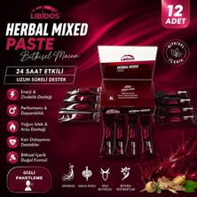LİBİDOS Libidos  Tribulus Terrestris, Kore Ginseng, Maca Extract, Panax, Ekstraktlı Bitkisel Kuvvet, Macunu, 12 Adet