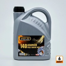 Powerten 140 Numara Asansör Dişli Yağı 3 Litre 6 Adet Koli