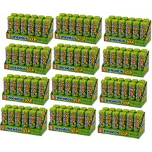 Mentos Sour Yeşil Elma Aromalı Şekersiz Tatlandırıcılı Ekşi Draje Sakız 30 gr x 12 Adet x 12 Adet
