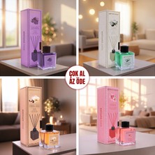 Mouvement 4'lü Çubuklu 100 ml Oda Kokusu Seti (Sandal Yasemin Pudra Lavanta)