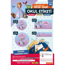 Tuğset Etiket Okul Etiketi Prenses Sofia Kalem Defter Etiketi Özel Isim Yazılabilen Etiket Seti - Isim ETIKETI-T562-OE33