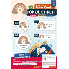 Tuğset Etiket Okul Etiketi Kalem Defter Etiketi Özel Isim Yazılabilen Etiket Seti - Isim Etiketi
