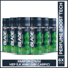 Blade Green Dream Erkek Alüminyumsuz Deodorant 6x150 Ml Hızlı Kurur,Leke Bırakmaz
