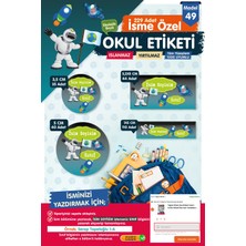Tuğset Etiket Okul Etiketi Kalem Defter Etiketi Özel Isim Yazılabilen Etiket Seti - Isim Etiketi
