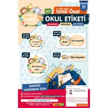 Okul Etiketi Kalem Defter Etiketi Özel Isim Yazılabilen Etiket Seti - Isim ETIKETI-T540-OE17